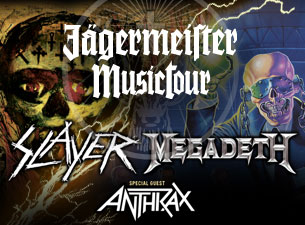 Jagermeister Music Tour: Slayer and Megadeth with Anthrax&nbsp;Tickets