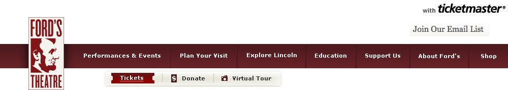 Ford's Theatre Tickets