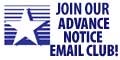 Sign Up for Advance Notice