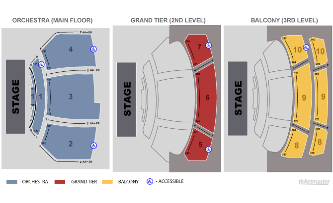 Seating Chart: Standard End Stage
