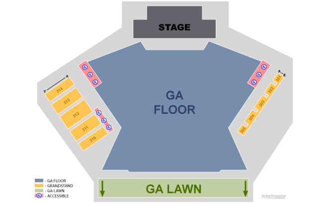 Phish Northerly Island Seating Chart