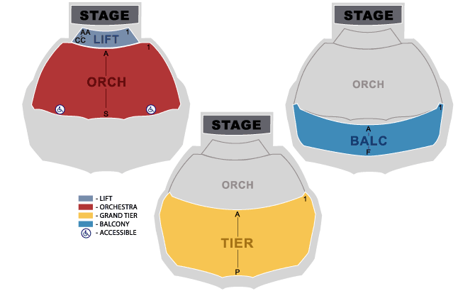 Seating Chart: Abraham Chavez Theater