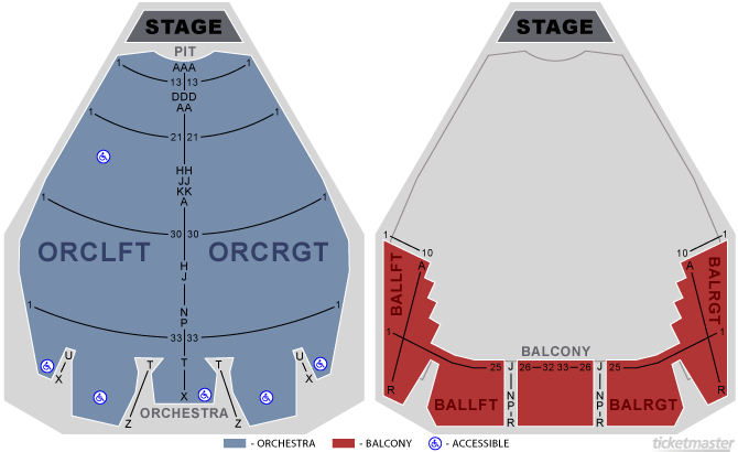 Bob Carr Theater Seating Chart