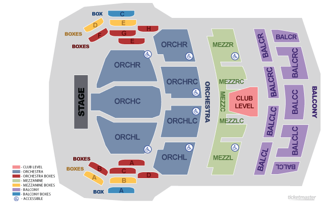 Seating Chart: Broward Center for the Performing Arts Au Rene Map