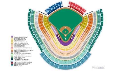 los angeles dodgers stadium seating chart. Seating Chart