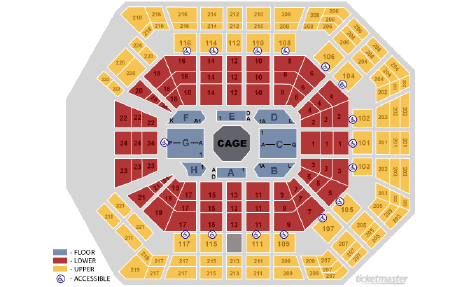 The Forum Seating Chart Rows