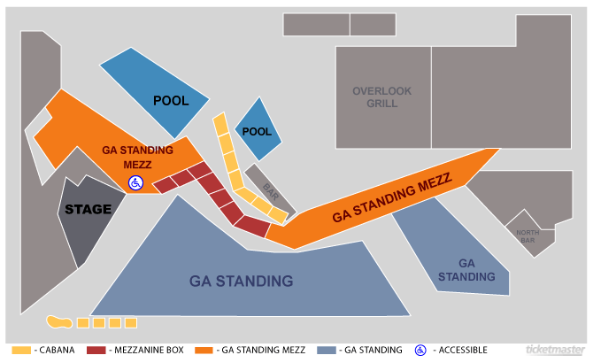 Seating Chart: Boulevard Pool