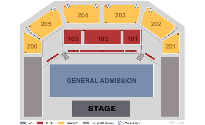 Seating Chart: The Chelsea