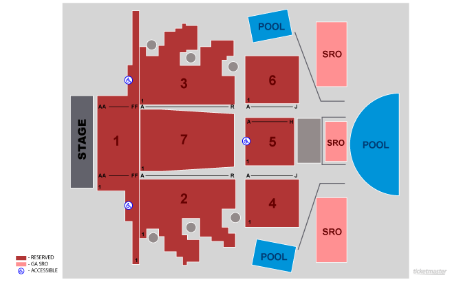 Seating Chart: Sandbar