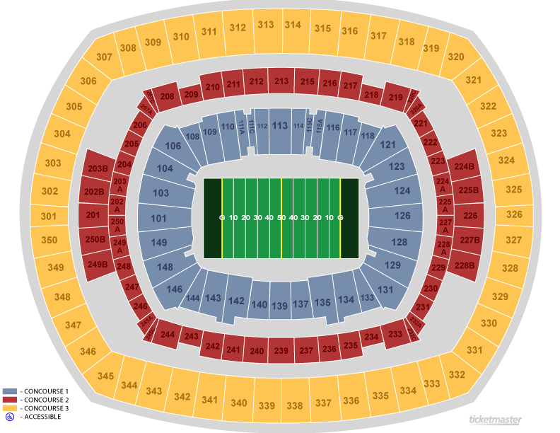 metlife stadium new jersey seating chart