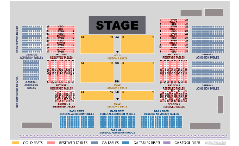 Orca Ballroom Seating Chart