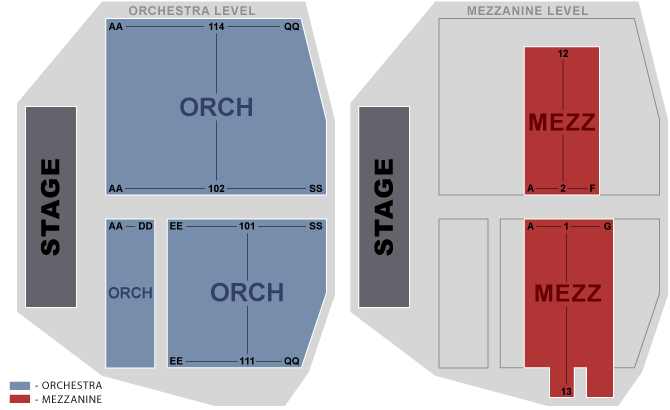 Seating Chart: Blue Man Group