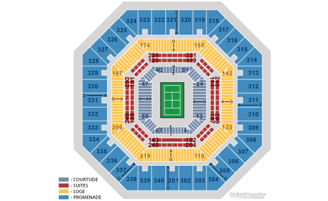 Arthur Ashe Stadium Seating Chart Lower Promenade