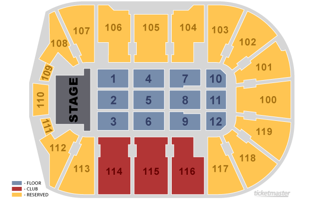 Webster Bank Arena Detailed Seating Chart