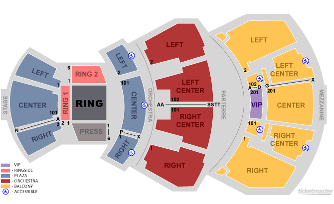 foxwoods grand theater seating chart with numbers - Part ...