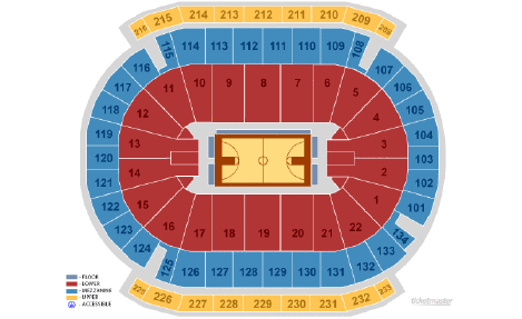 prudential center seating. Seating Chart