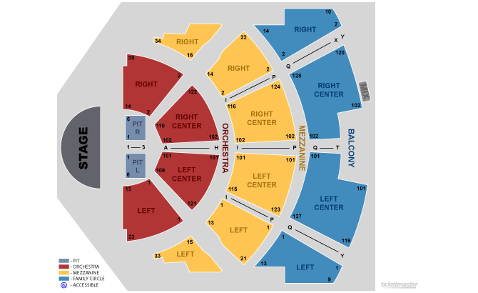 Seating Chart: Concert