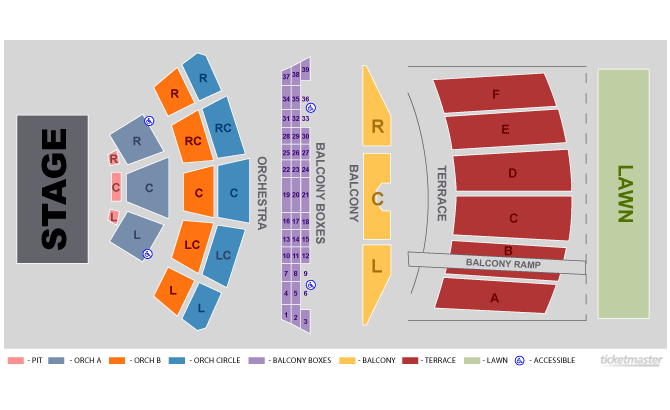 Seating Chart: Venue map