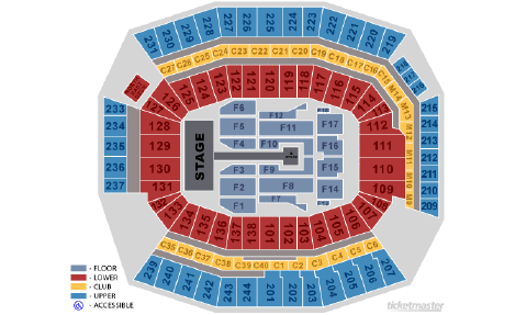One Direction Seating Chart