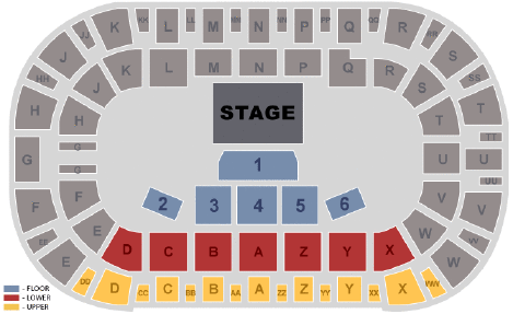 toyota center kennewick wa seating map #1