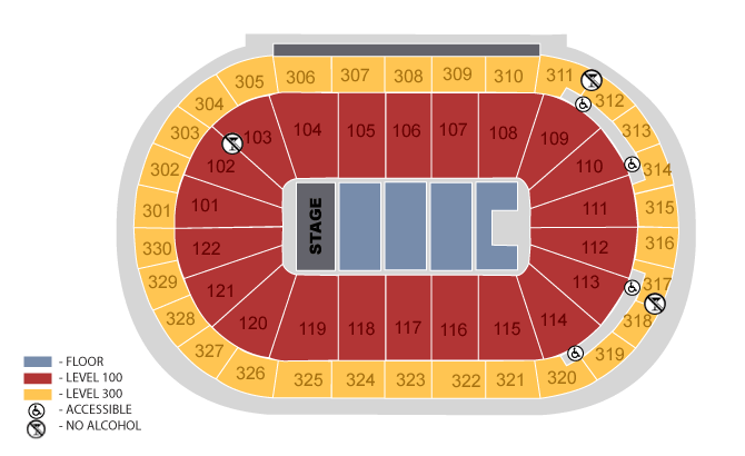 Rogers Concert Seating Chart