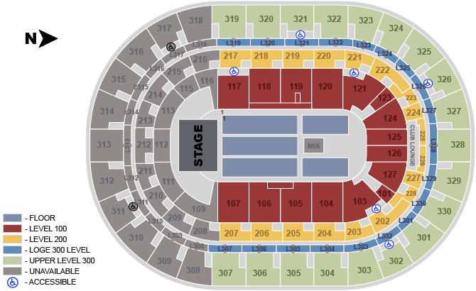 Bell Center Montreal Seating Chart