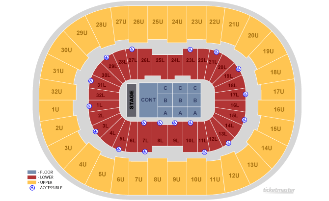 Pnc Arena Seating Chart Metallica