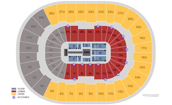 Sprint Center Wwe Smackdown Seating Chart