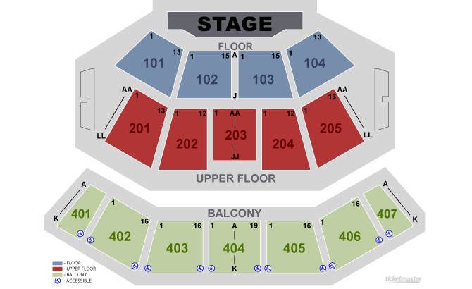 Cherokee Concert Seating Chart