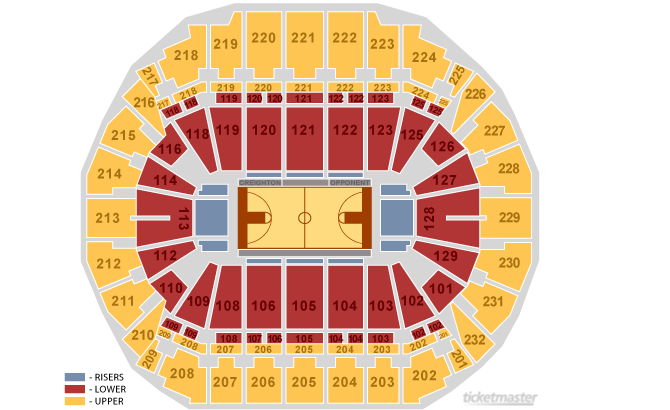 Nebraska Basketball Seating Chart