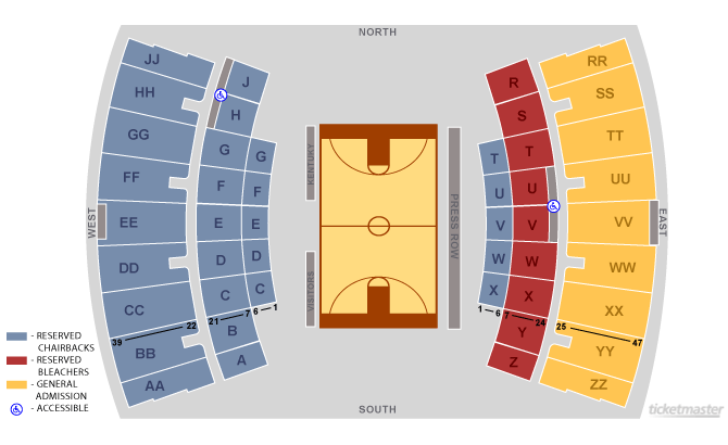Kentucky Basketball Seating Chart