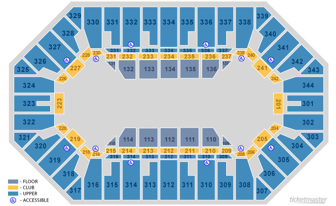 Freedom Hall Detailed Seating Chart