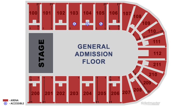 Reliant Arena Houston Seating Chart