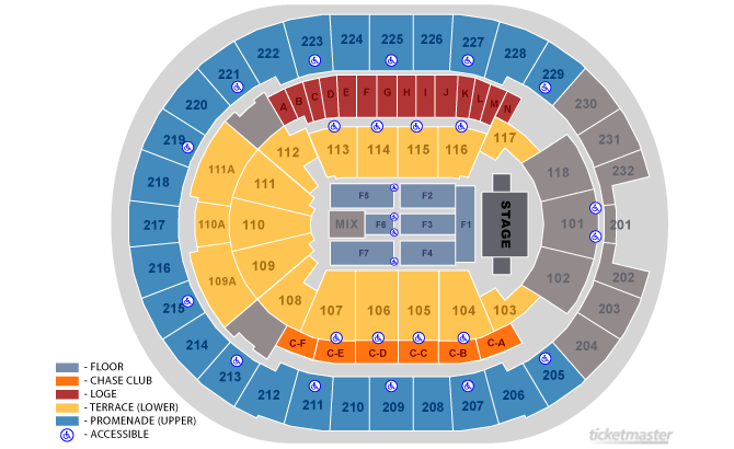 Magic Arena Seating Chart