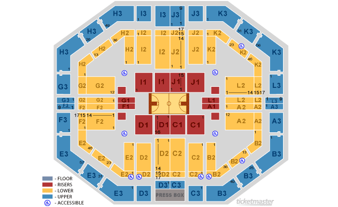Florida Gators Basketball Seating Chart