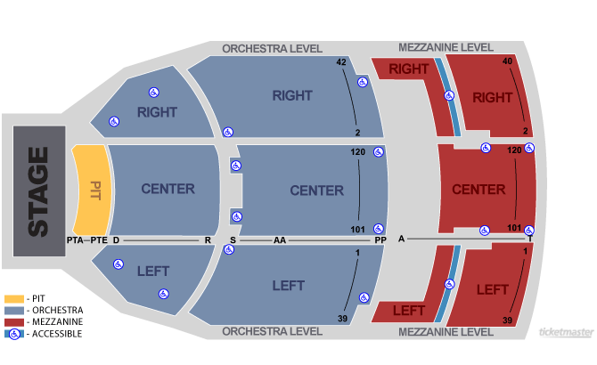 Fillmore Jackie Gleason Theater Seating Chart