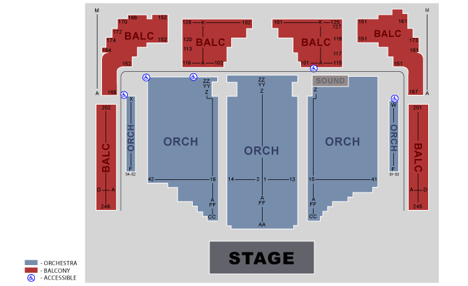 Royce Hall Detailed Seating Chart