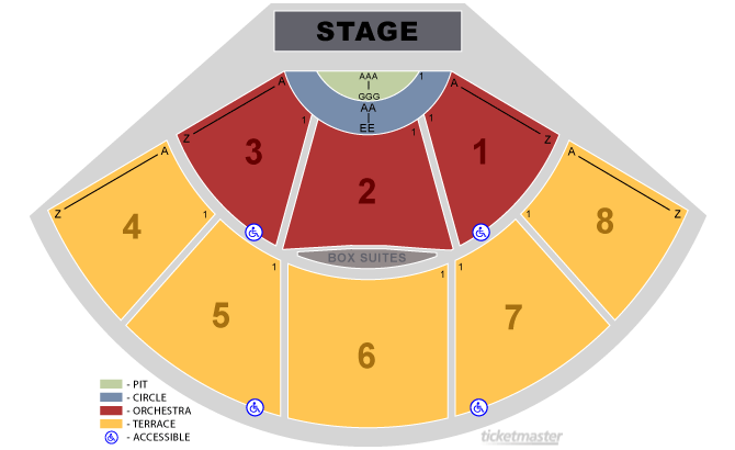 Orange County Pacific Amphitheatre Seating Chart