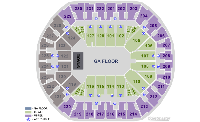 Oakland Arena Seating Chart With Seat Numbers