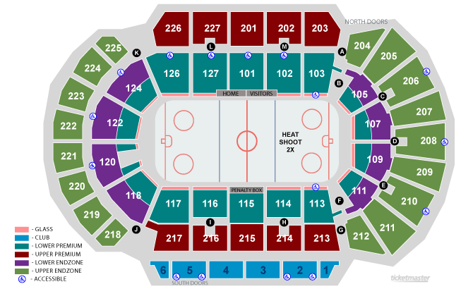 Stockton Thunder Arena Seating Chart