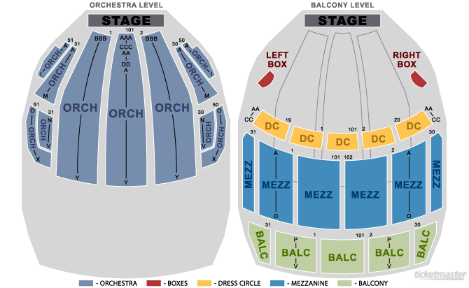 Ticketmaster Boston Opera House Seating Chart