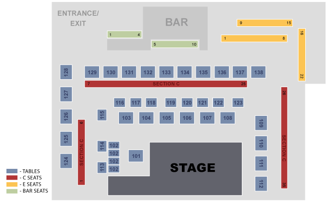 Second Stage Seating Chart