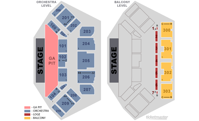 Chevrolet Theater Seating Chart