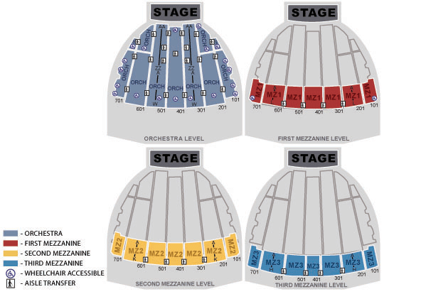 Radio City Music Hall Concert Seating Chart