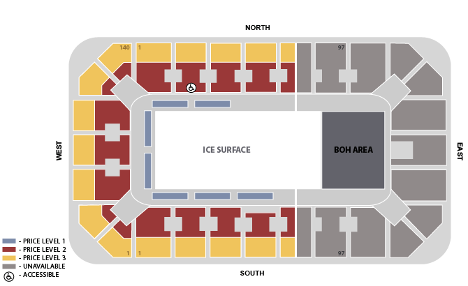 Stampede Corral Detailed Seating Chart