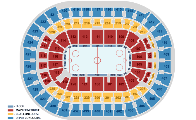Capital One Seating Chart Hockey