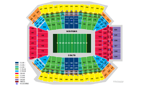 Indianapolis Colts Stadium Seating Chart