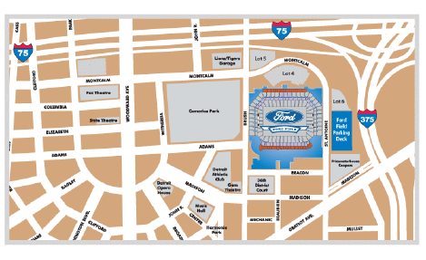 Olympia entertainment parking ford field