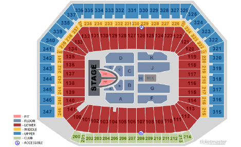 Ford field seating chart taylor swift #7