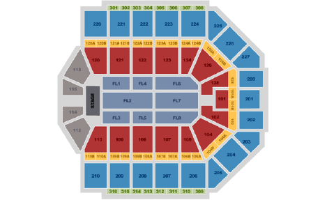 Van Andel Seating Chart With Seat Numbers